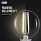 Feit Electric Feit White G16.5 E12 (Candelabra) Filament LED Bulb Daylight 40 Watt Equivalence 2 pk BPG1640950WFIL2 - alternate 6